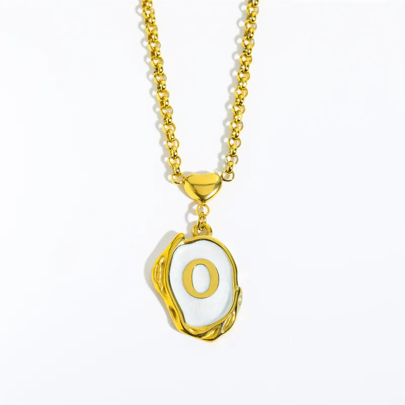 Necklace Asimétrico con Letra Personalizada