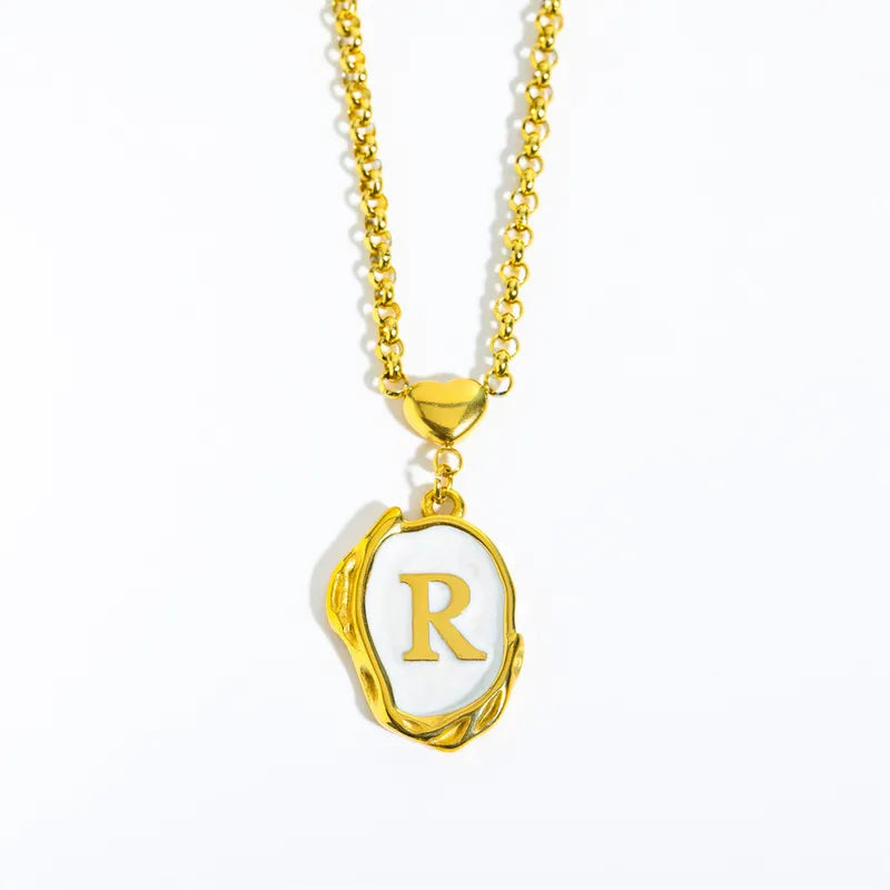 Necklace Asimétrico con Letra Personalizada