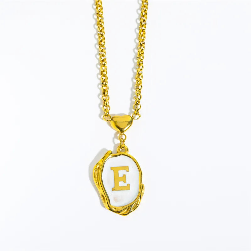Necklace Asimétrico con Letra Personalizada