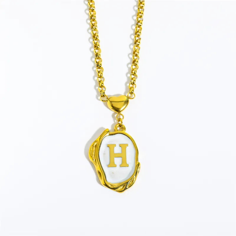 Necklace Asimétrico con Letra Personalizada